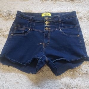 VIENNA HIGH-WAISTED DENIM SHORTS SIZE 11